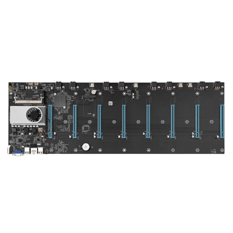 Celeron 1037U 8 Gpu Mining Rig Motherboard 8 PCIE 16X 65mm Spacing