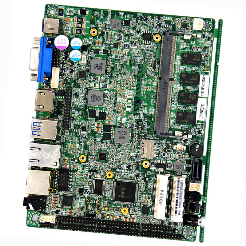 Skylake-U I5-6200U Pc 3.5 Inch Motherboard Industrial 6 COM 2 LAN Integrated DDR4 RAM